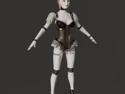 Robot Girl 3D model
