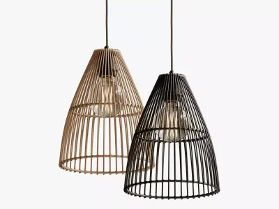Kaya Conical Hanging Lamp 3D model