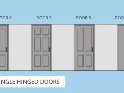 Doors Collection - 60 Pieces Low-poly 3D model