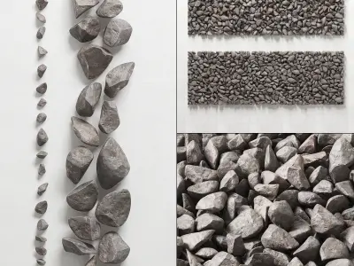 Rock stone glether two 3D model