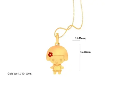 Kids Pendant - 68 3D print model