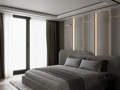 BEDROOM 01 3D model purchase