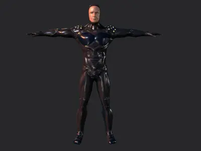 Exo Suit Armor Low-poly 3D model