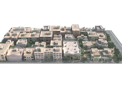 urban building complex 3D model