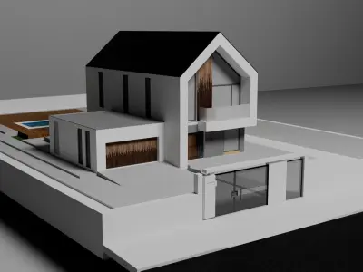 Modern Two-Storey Villa   3D model