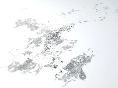 Wellington Streets and Buildings 3D model