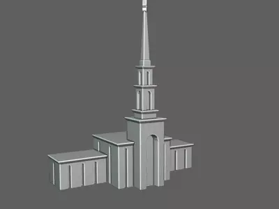SAO PAULO TEMPLE - LDS SCULPTURE 3D print model