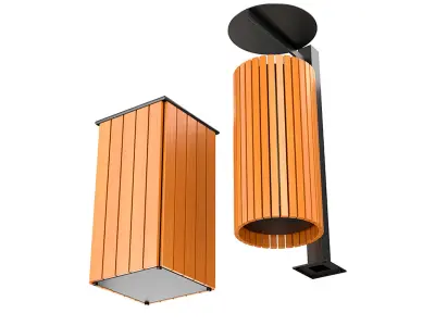 trash can 3D model 7