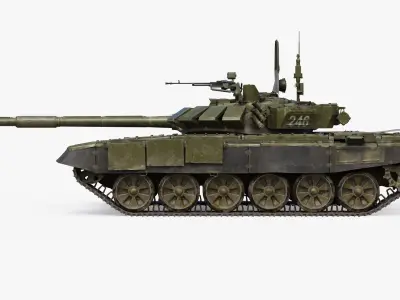  T-72 B3 Realistic Main Battle Tank 