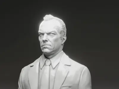 Hugo Weaving - Agent Smith - The Matrix 3D print model