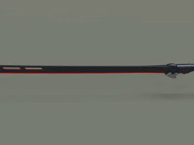 Sci-fi sword 3D model 2
