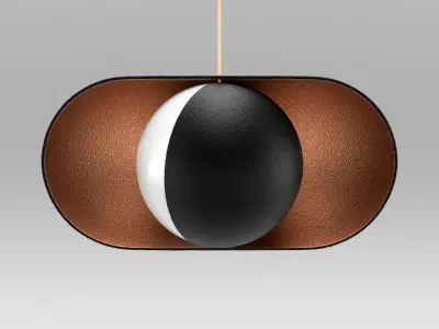 Moonlight Pendant Lamp Horizontal 3D model