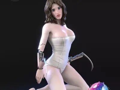 Cyberpunk 2077 Statue Figurine stl printable collectable  3D print model