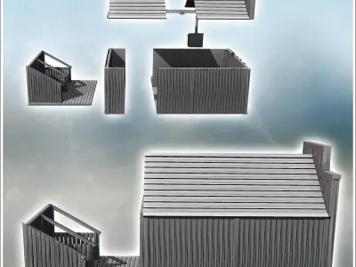 Futuristic western blacksmith and farrier 18 - Future Sci-Fi SF  3D print model