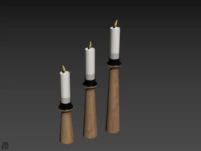 Dania Candlestick 3D model