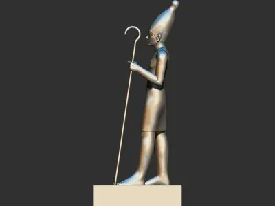 Egyptian King Statuettes Senusret  Petrie 3d  printable model 3D print model