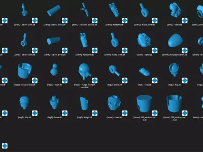 TFU Purge Trooper One12 Scale Articulation STL 3D print model