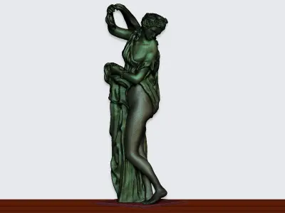 Venus Callipyge not naked  Musee du Louvre 3D print model