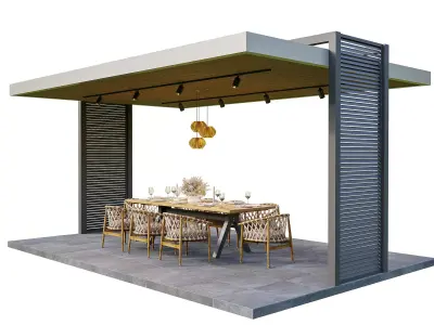 Gazebo pavilion 3D model