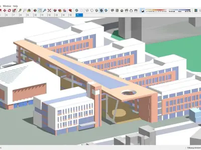 Sketchup School and University S4 3D model