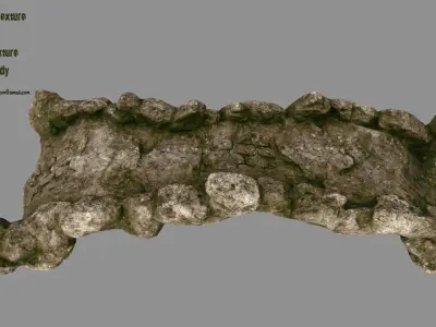 old bridge Low-poly 3D model