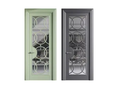 Modern entrance door 42 3D model