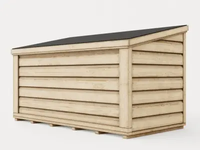 Storage Chest Low-poly 3D model