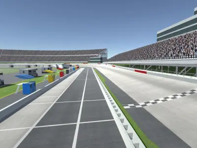 Race Track Pack Low-poly 3D model