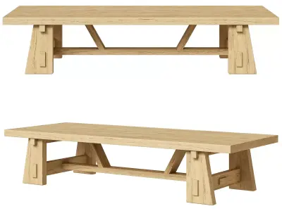 BR Home Ashland Coffee Table 3D model