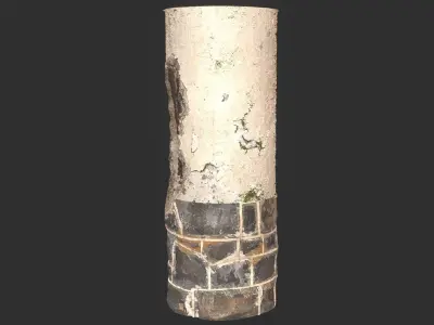 Old damaged Pillar Pbr 4k Texture Texture