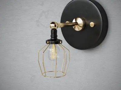 Lamp Sconce Furniture Lamp 3D model