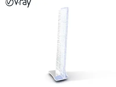 Modern Ventilation Panel D Model Pack for Architectural Design Low-poly 3D model