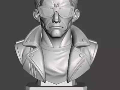 Terminator Bust 3D print model