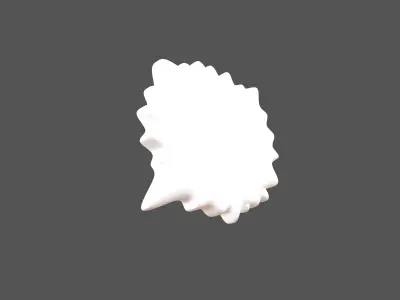 Right Anger Bubble v2 001 Low-poly 3D model