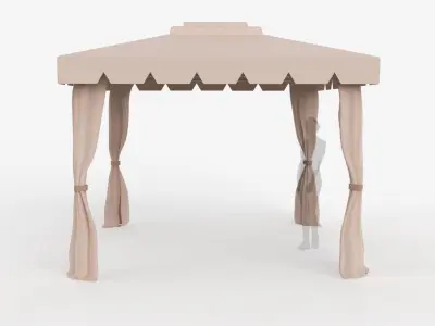 Roman Tent 3x3 Meters 3D model