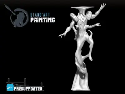 Aeteris stamp art painting - demon 3D model