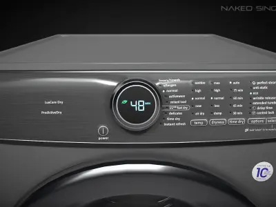 Dryer Laundry  Appliance  Electronic Low-poly Low-poly 3D model