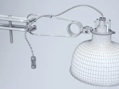 Ranarp Wall Clamp Spotlight 3D model