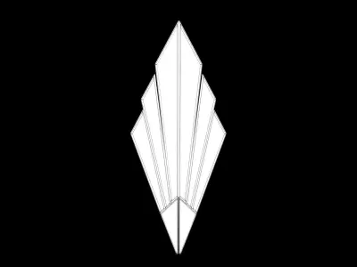 Wall Lamp Low-poly 3D model