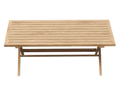 Alesso wooden dining table  3D model