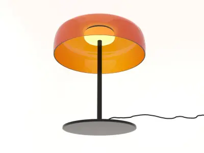 glass table lamp 3D model