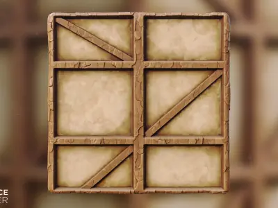 Stylized Medieval Wall PBR Texture