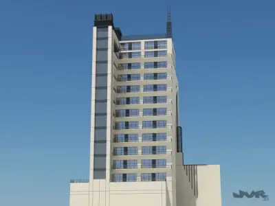 Futuristic Skyscraper Building 1 3D model