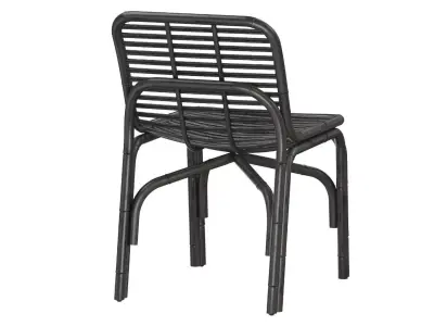 Black Peak armchair INDOOR rattan Cane-line 3D model