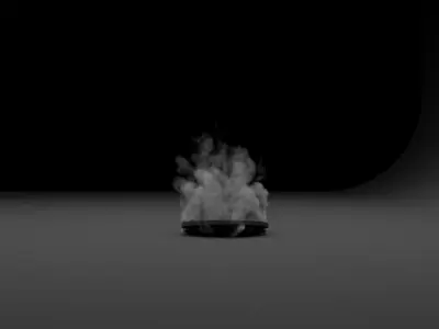 Steam from the manhole vdb 3D model