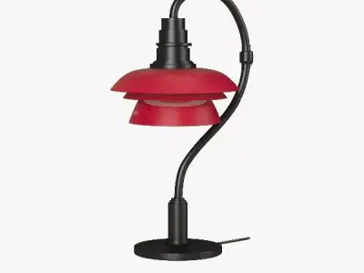 Pink Table Lamp 3D model