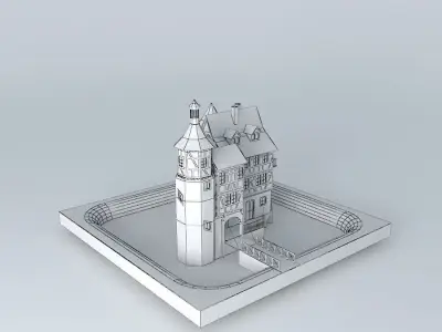 Tower House Free 3D model