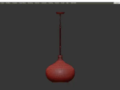 Coastal Living Dover Pendant Light Low-poly 3D model