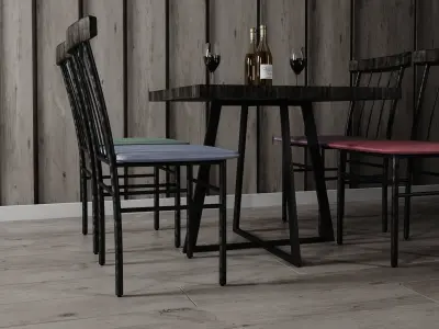 Dining Table - Home Furniture 04 3D model