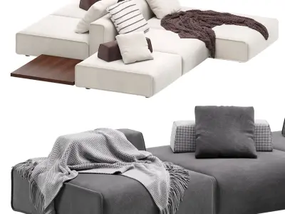 Niveaux Modular Sofa By Lema 3 3D model